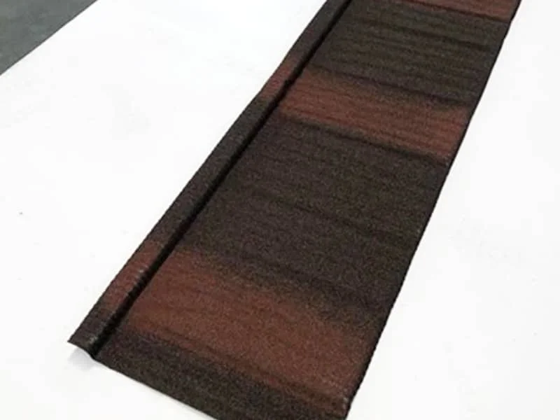Color Stone Coated Steel Sheet Colorful Stone Metal Wood Roof Tiles