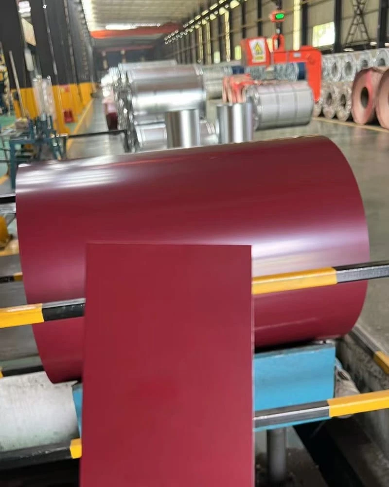 Color Coated Steel Coil PPGI Wrinkle Surface Color Coated Steel Coil PPGI Wrinkle Surface